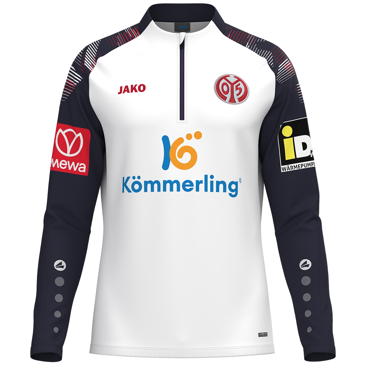 Zip Trainingssweat 26/27 Kinder mit Sponsoren