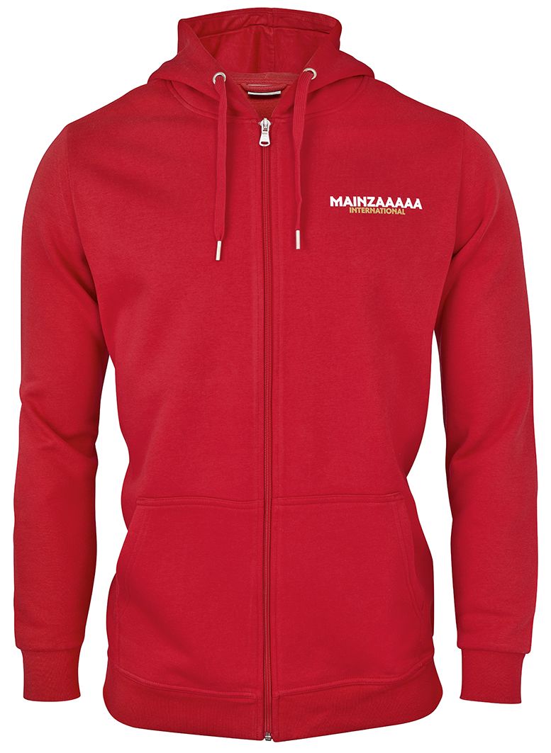 Zip Hoodie International Rot Unisex