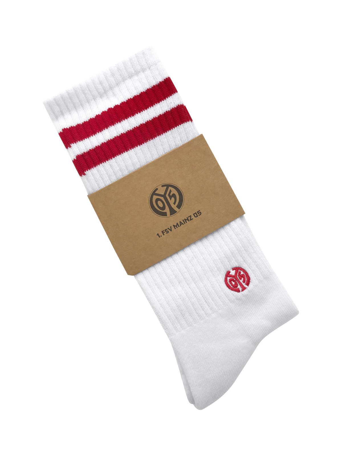 2er Set Socken Rot-Weiß
