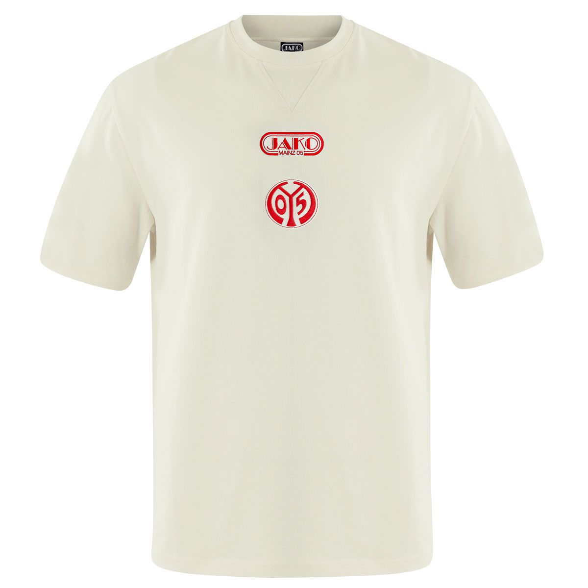 T-Shirt Wardrobe Pro F.C. Beige-Rot 25/26 Herren