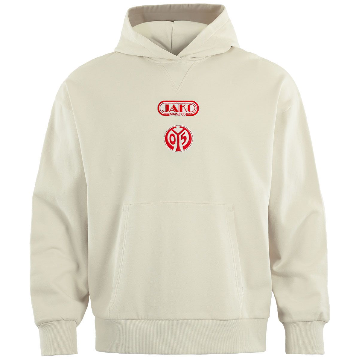 Hoodie Wardrobe Pro F.C. Beige-Rot 25/26 Herren